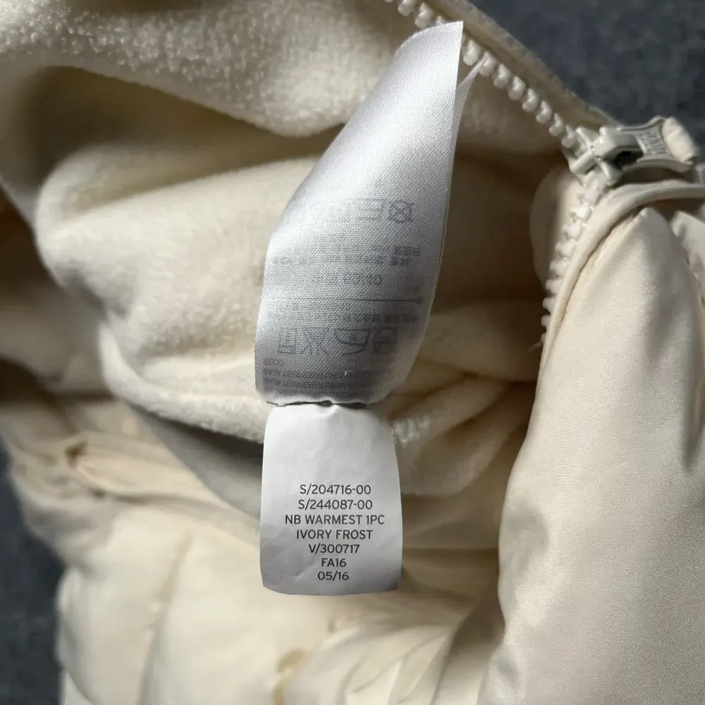 GAP Cream Puffer Hooded One-Piece Snowsuit